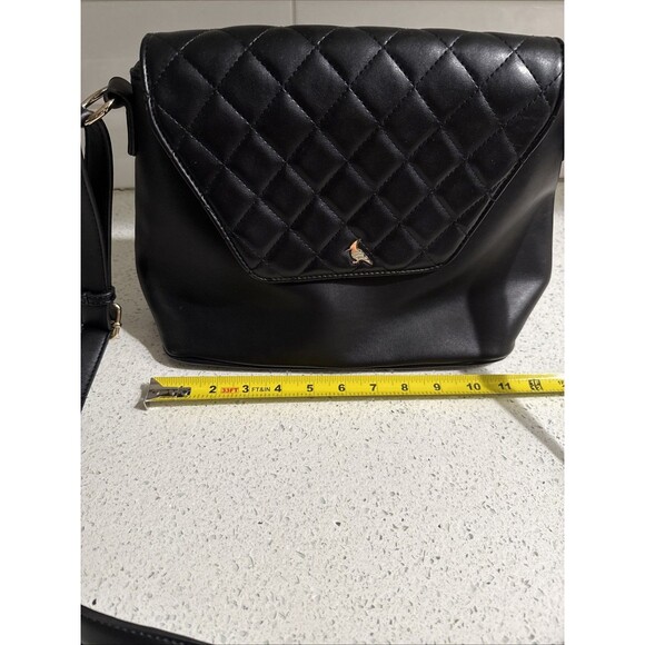 Oneoddbird Black Flap Shoulder Bag Crossbody Purse w/ 3 Interchangeable Flaps - Picture 3 of 14